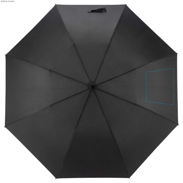 Schemat znakowania dla DTF - C3 na gadżecie: FANTO parasol reklamowy z logo 105 cm czarny