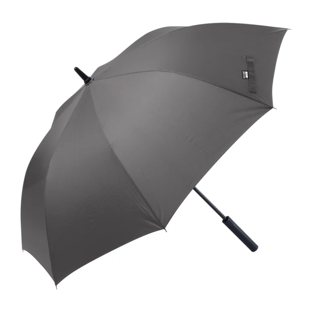 Parasol sztormowy z logo RPET, 120 cm wiatroszczelny