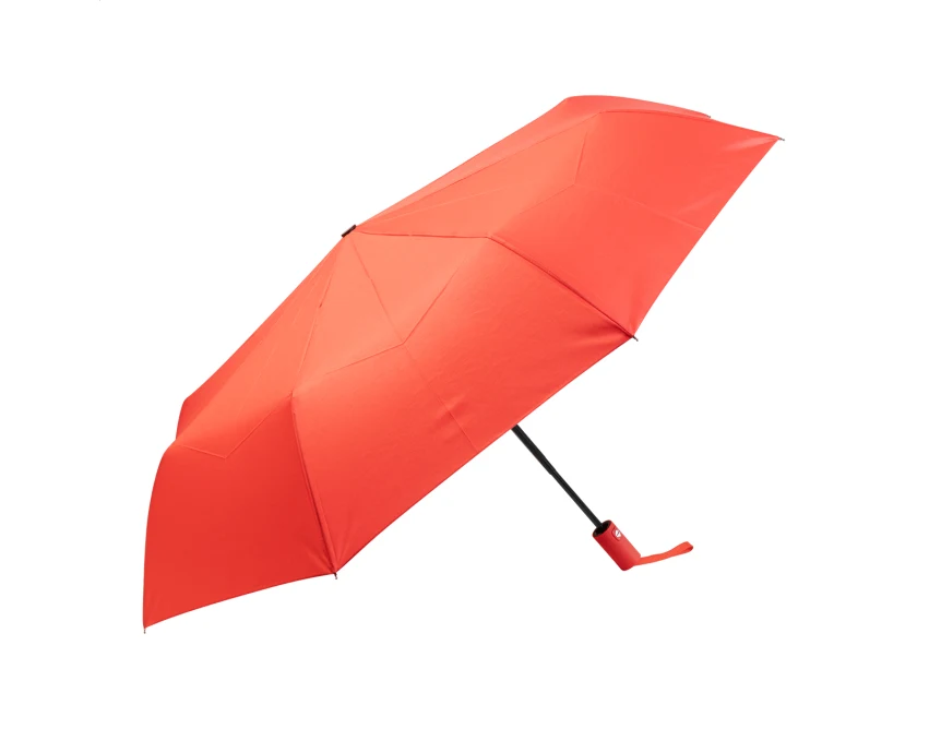 Parasol z nadrukiem RPET automatyczny czerwony