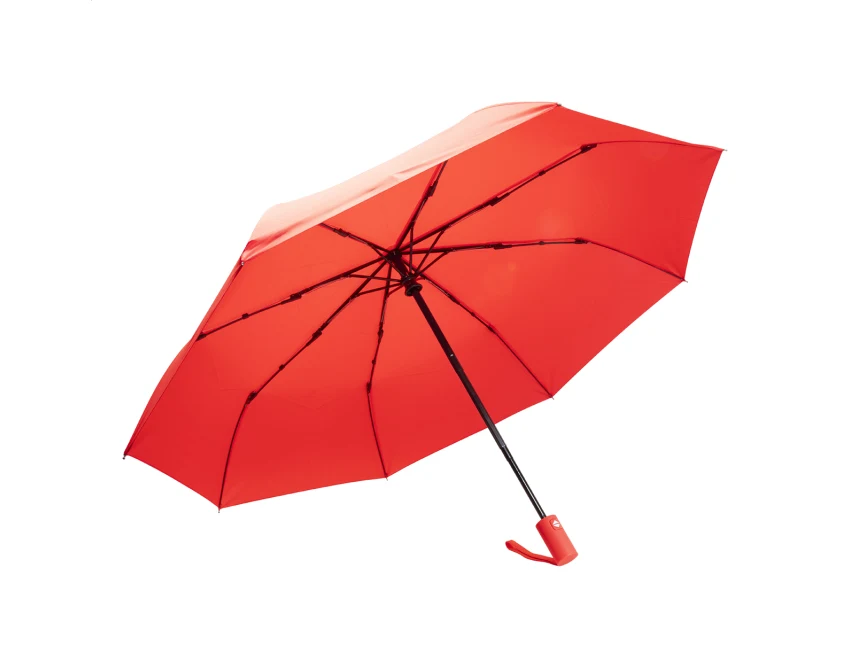 Parasol z nadrukiem RPET automatyczny czerwony