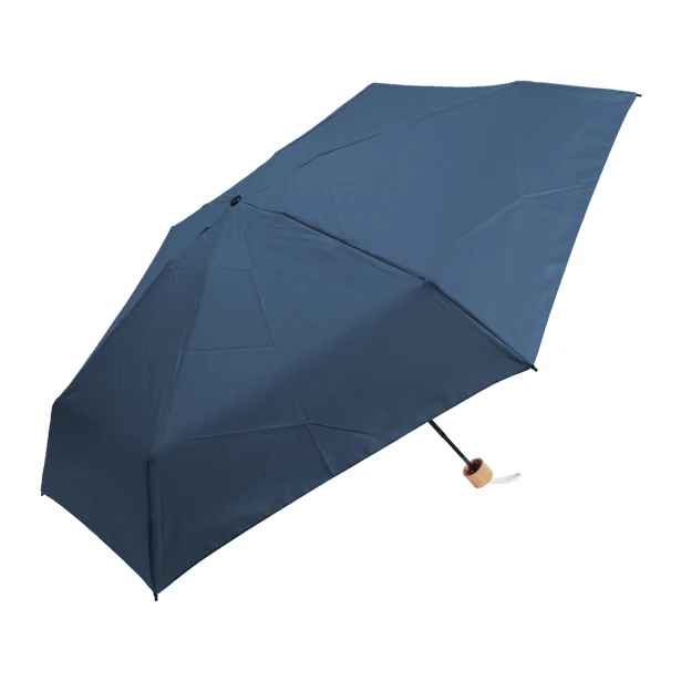 Parasol reklamowy mini RPET z bambusową rączką