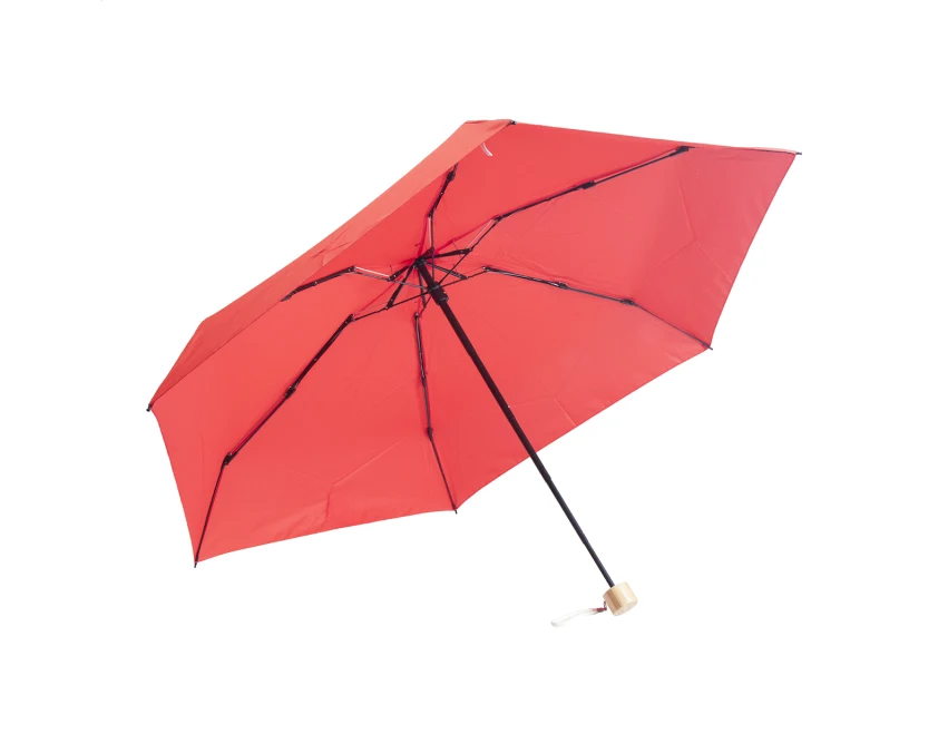 Parasol reklamowy z nadrukiem RPET z bambusową rączką