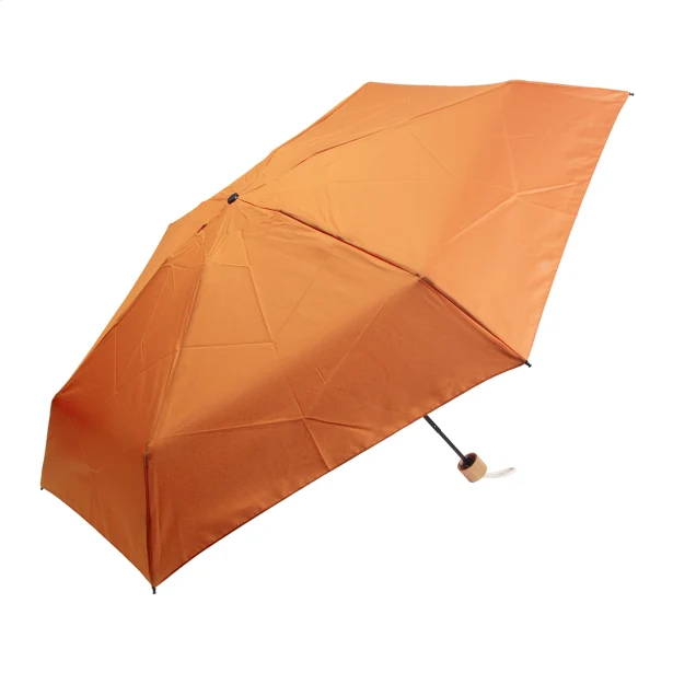 Parasol reklamowy mini rPET z logo, bambusowa rączka