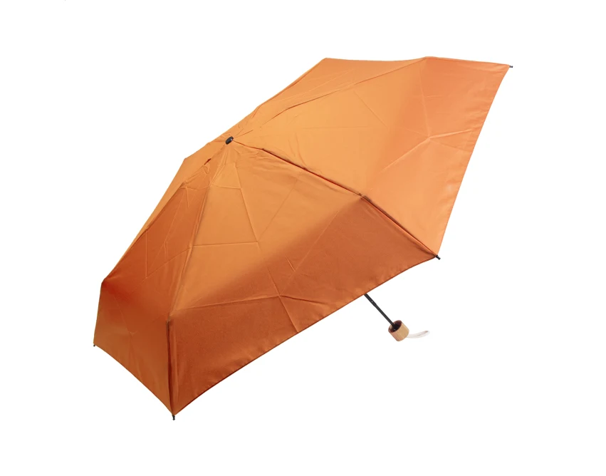 Parasol reklamowy mini rPET z logo, bambusowa rączka