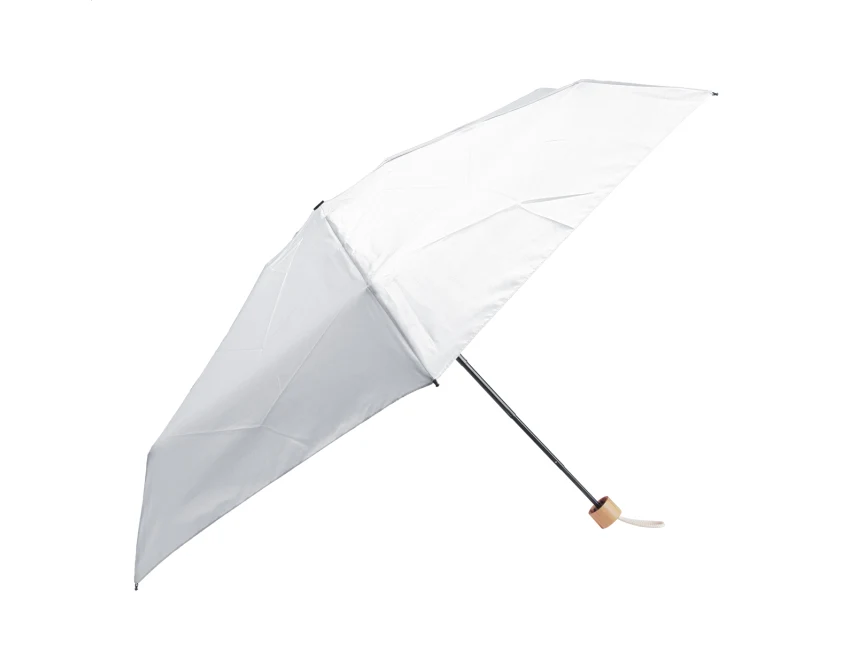 Parasol reklamowy z logo rPET, bambusowa rączka mini