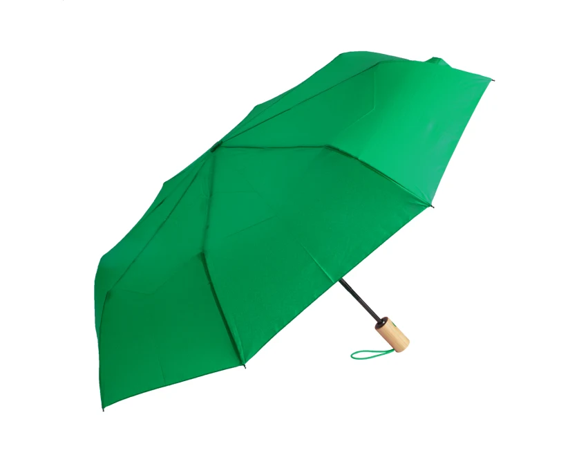 Parasol reklamowy z nadrukiem RPET, bambusowa rączka