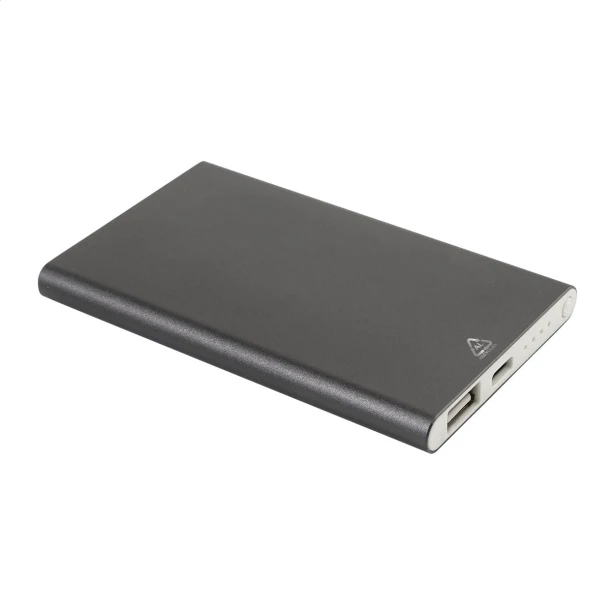 Power bank aluminiowy 4000 mAh z grawerem logo