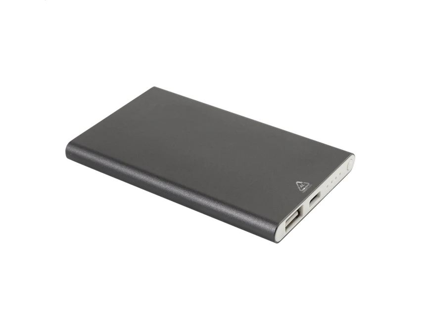 Power bank aluminiowy 4000 mAh z grawerem logo