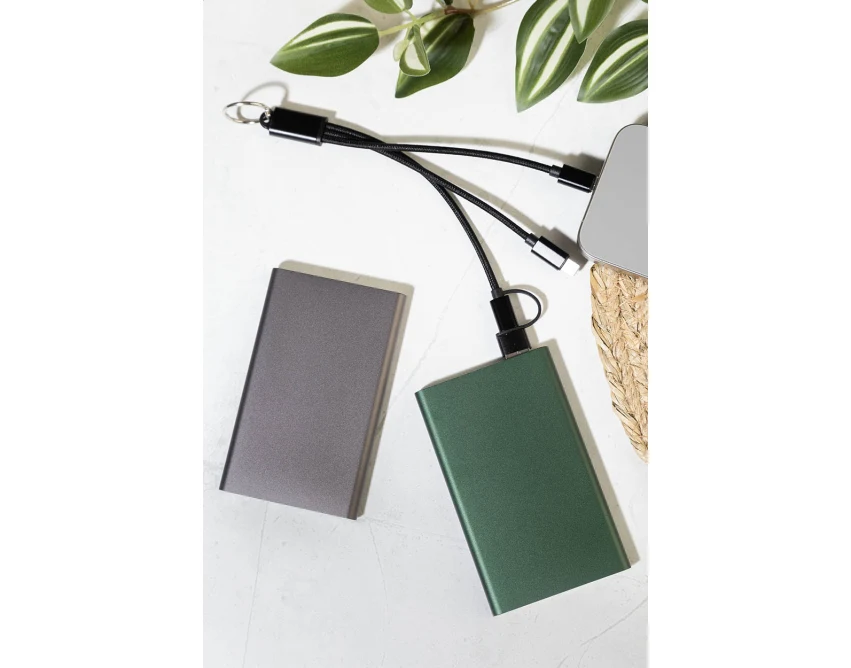 Power bank aluminiowy 4000 mAh z grawerem logo