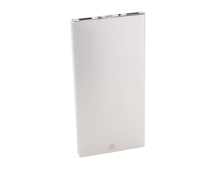 Powerbank z panelem solarnym 4000 mAh srebrny