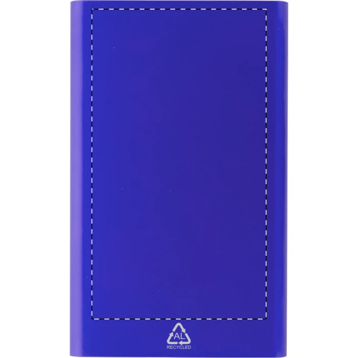 Schemat znakowania dla Nadruk UV (personalizacja) - NUVD na gadżecie: Eko powerbank 4000 mAh aluminiowy USB-C niebieski