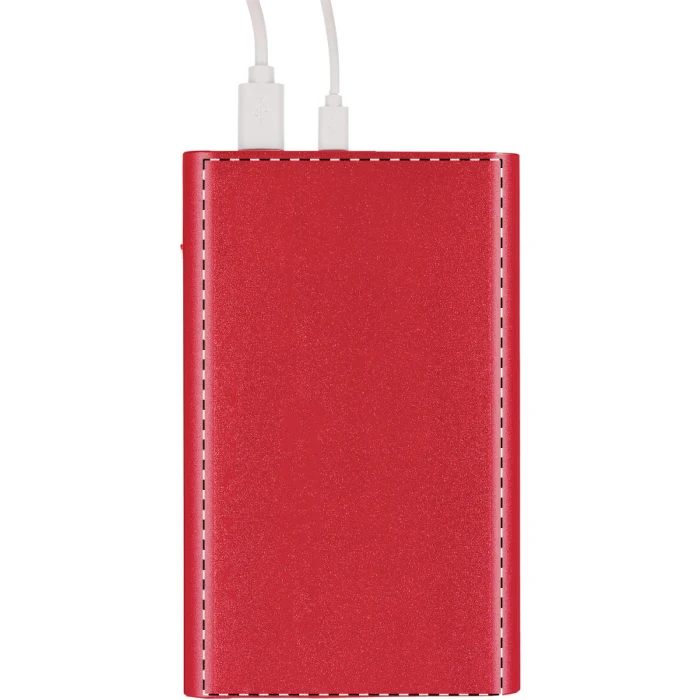 Schemat znakowania dla Nadruk UV - UVD na gadżecie: Power bank aluminiowy 4000 mAh czerwony z grawerem