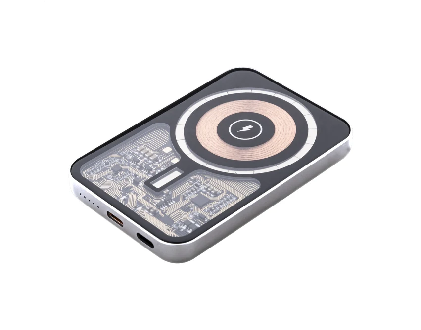 Powerbank MagSafe 15 W 5000 mAh, srebrny korpus