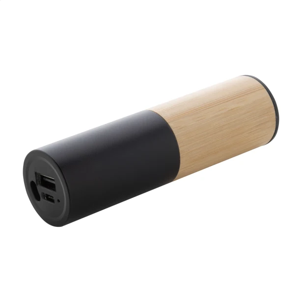 Powerbank drewniany 2600 mAh USB-C z bambusa