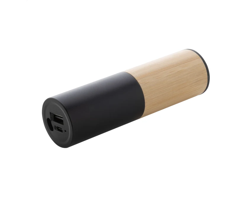 Powerbank drewniany 2600 mAh USB-C z bambusa