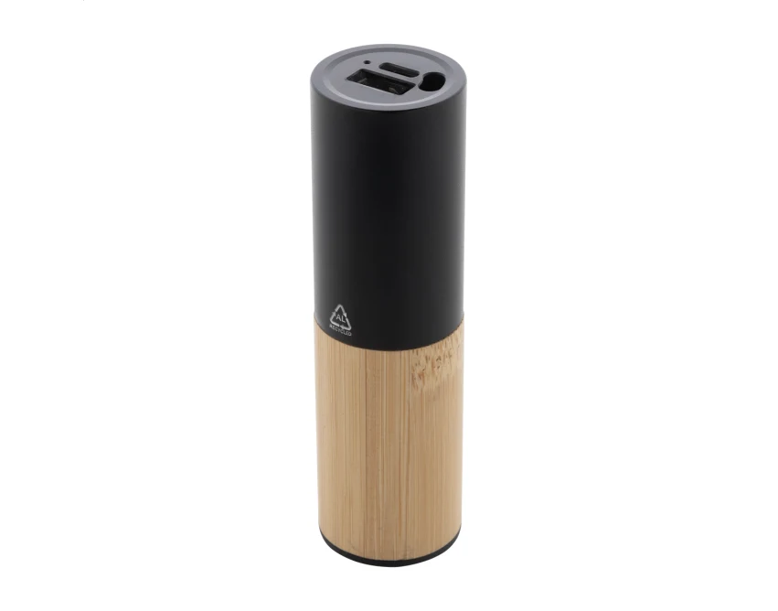 Powerbank drewniany 2600 mAh USB-C z bambusa