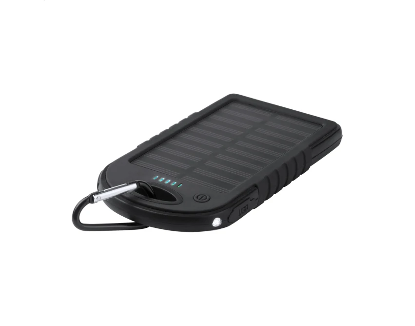 Powerbank na energię słoneczną z silikonową powłoką