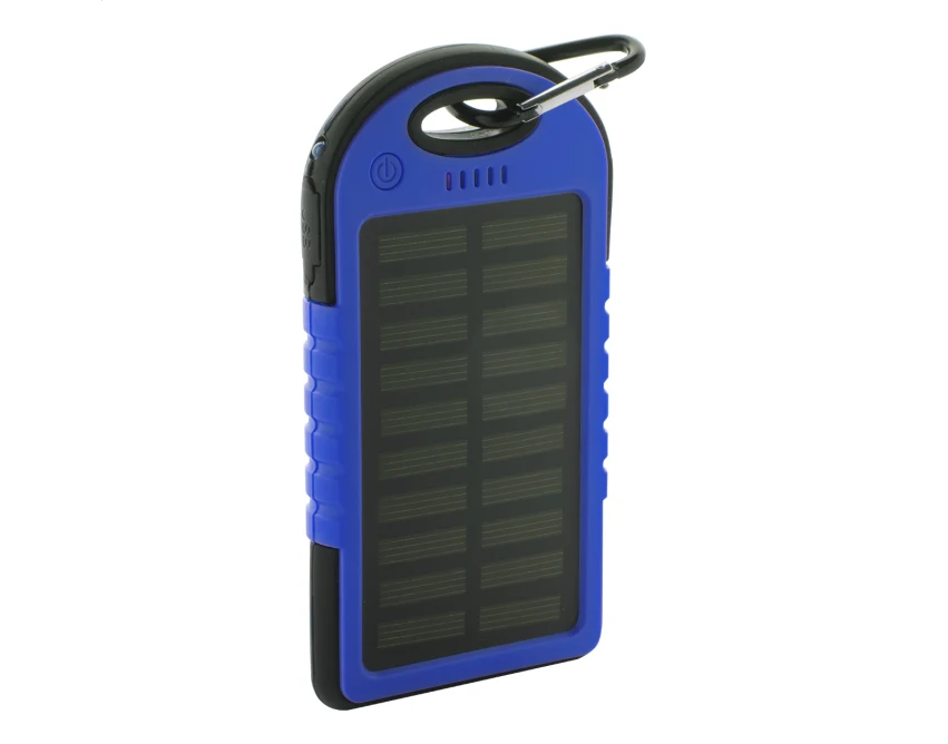 Powerbank solarny 4000 mAh silikonowy z LED