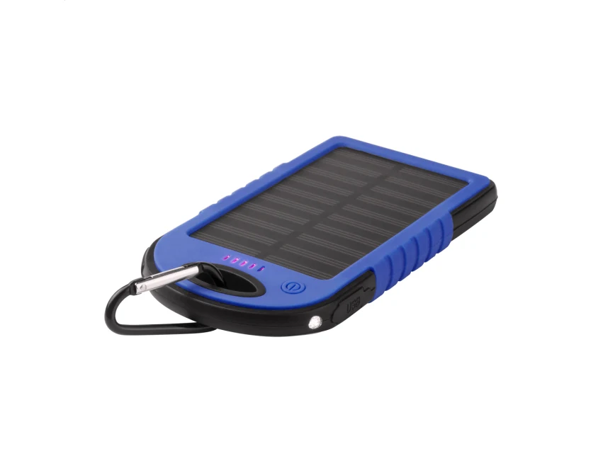 Powerbank solarny 4000 mAh silikonowy z LED
