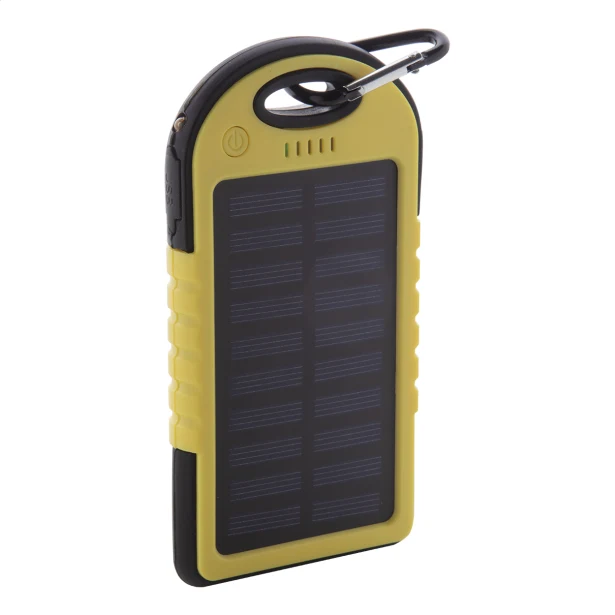 Powerbank z ładowaniem solarnym 4000 mAh silikonowa