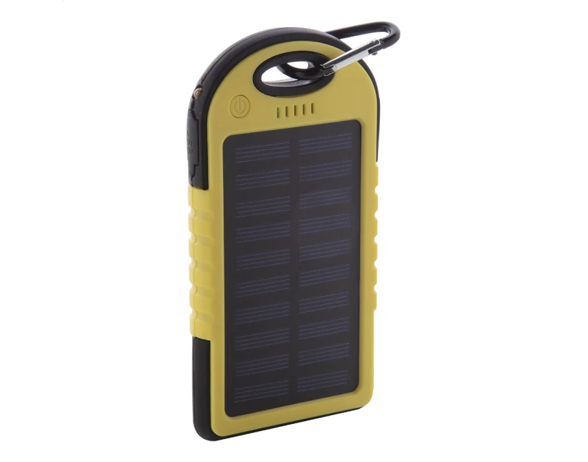 Powerbank z ładowaniem solarnym 4000 mAh silikonowa