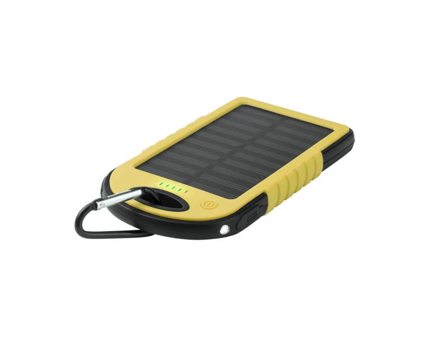 Powerbank z ładowaniem solarnym 4000 mAh silikonowa