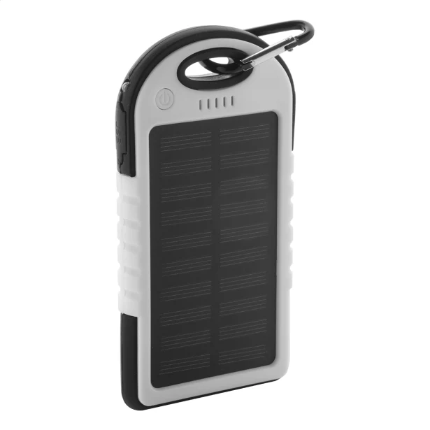 Durabank power bank na baterie słoneczne 4000mAh biały