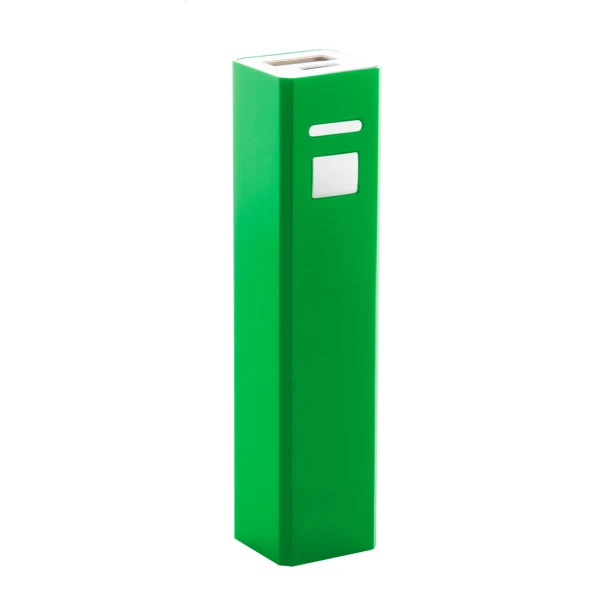 Powerbank metalowy 2200 mAh zielony z grawerem