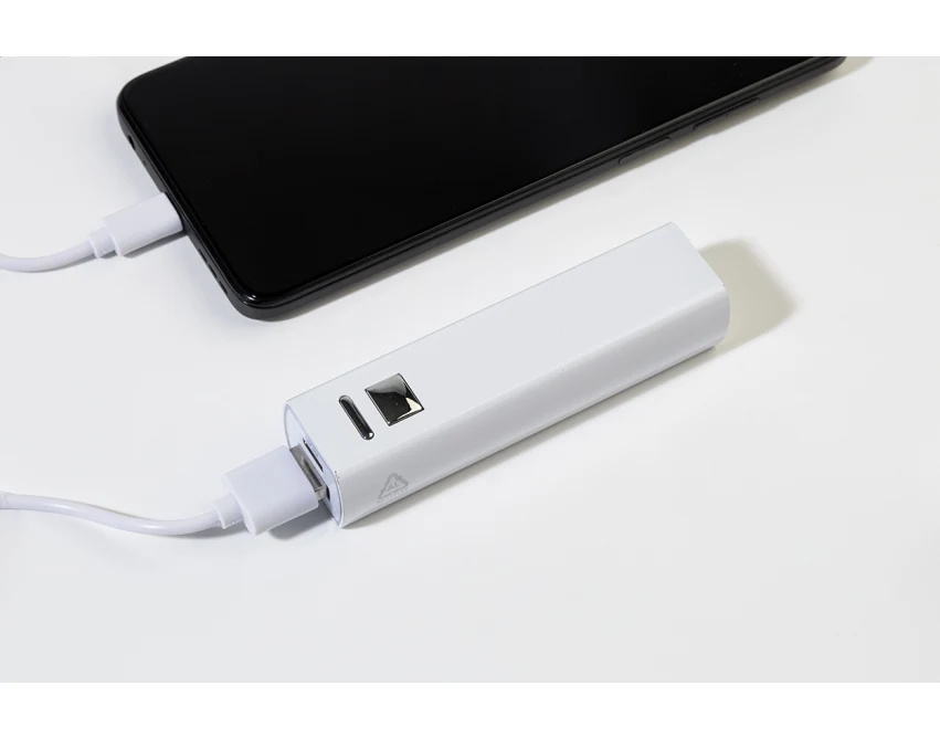 RaluBase power bank z grawerem 2600 mAh z recyklingu