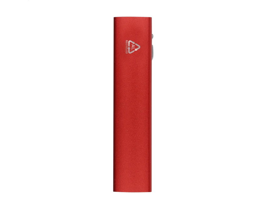 Powerbank z grawerem logo 2600 mAh aluminiowy czerwony
