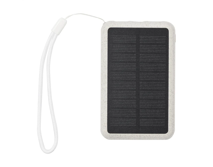 Powerbank solarny 5000 mAh ze słomy pszenicznej