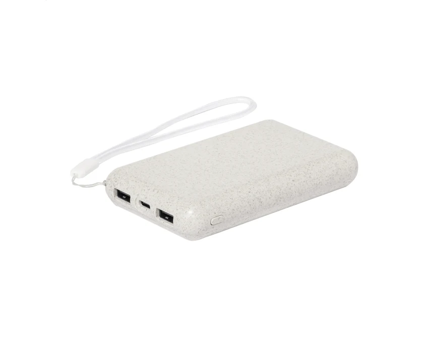 Powerbank solarny 5000 mAh ze słomy pszenicznej