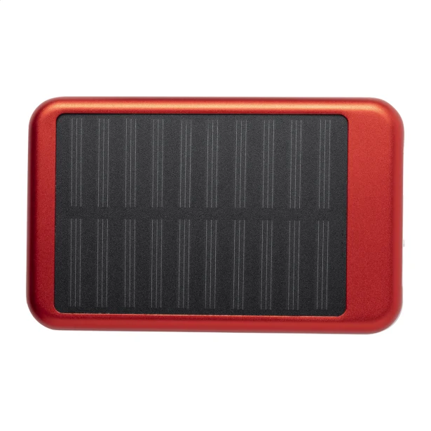 SunFour powerbank solarny czerwony 4000 mAh