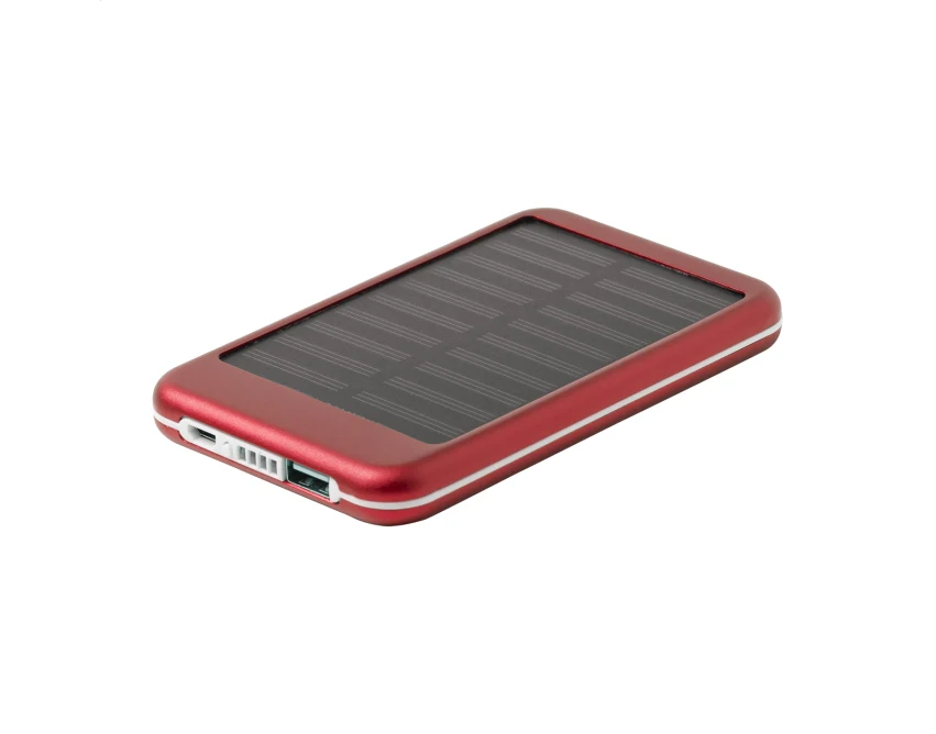 SunFour powerbank solarny czerwony 4000 mAh