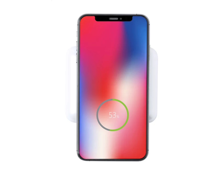 Powerbank 5000 mAh biały z ładowaniem bezprzewodowym