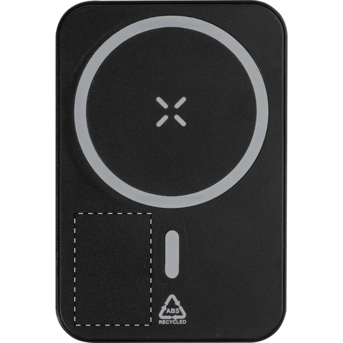 Schemat znakowania dla Nadruk UV - UVD na gadżecie: RABS powerbank magsafe 15 W 5000 mAh ABS z recyklingu