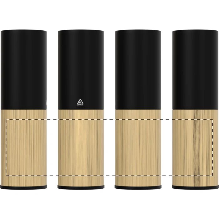 Schemat znakowania dla Grawerowanie laserowe (personalizacja) - NER1 na gadżecie: Powerbank drewniany 2600 mAh USB-C z bambusa