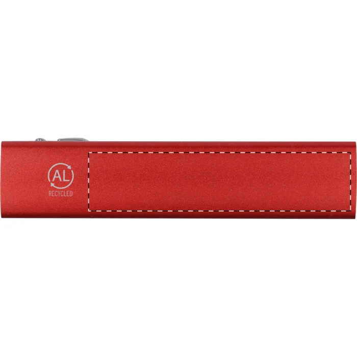 Schemat znakowania dla Nadruk UV - UVD na gadżecie: Powerbank z grawerem logo 2600 mAh aluminiowy czerwony