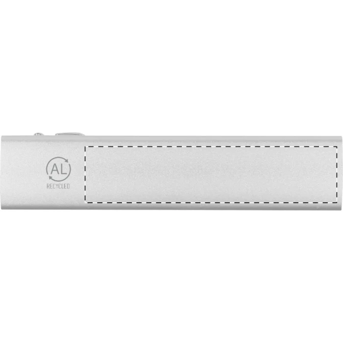 Schemat znakowania dla Grawerowanie laserowe (personalizacja) - NE3 na gadżecie: RaluBase power bank z grawerem 2600 mAh z recyklingu