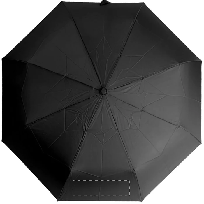 Schemat znakowania dla Sitodruk - S3 na gadżecie: Parasol firmowy automatyczny rPET z bambusową rączką