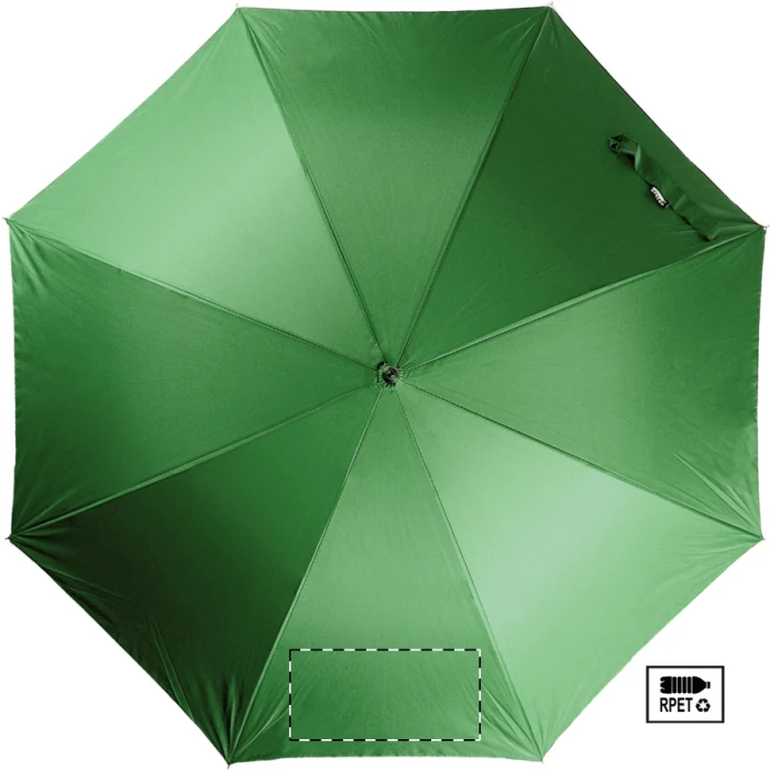 Schemat znakowania dla Sitodruk - S3 na gadżecie: Parasol sztormowy RPET automatyczny 120 cm z logo