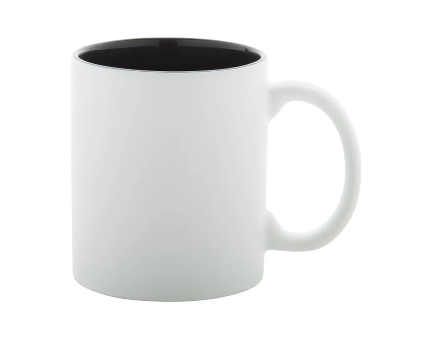 Kubek ceramiczny reklamowy 350 ml, kolorowe wnętrze