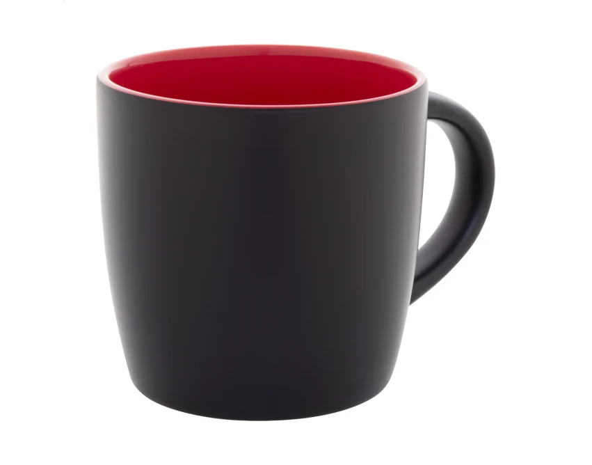 kubek ceramiczny 300 ml z grawerem czerwone wnętrze