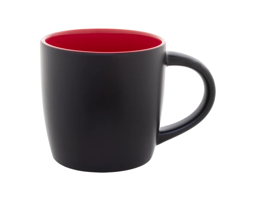 kubek ceramiczny 300 ml z grawerem czerwone wnętrze