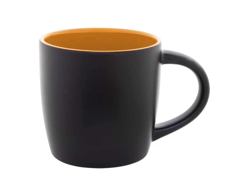 Kubek ceramiczny 300 ml z grawerem pomarańczowy