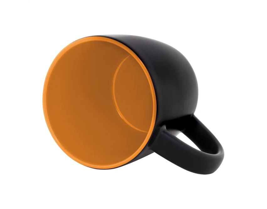 Kubek ceramiczny 300 ml z grawerem pomarańczowy