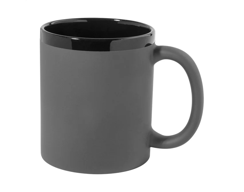 Kubek ceramiczny z grawerem 300 ml, gumowana powłoka