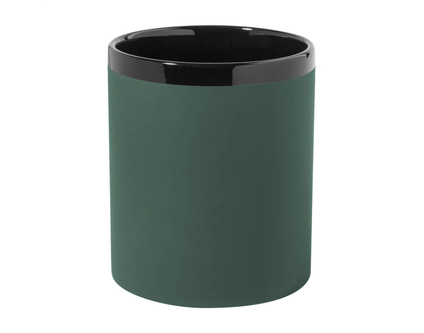 Kubek ceramiczny 300 ml Soft Touch zielony z grawerem