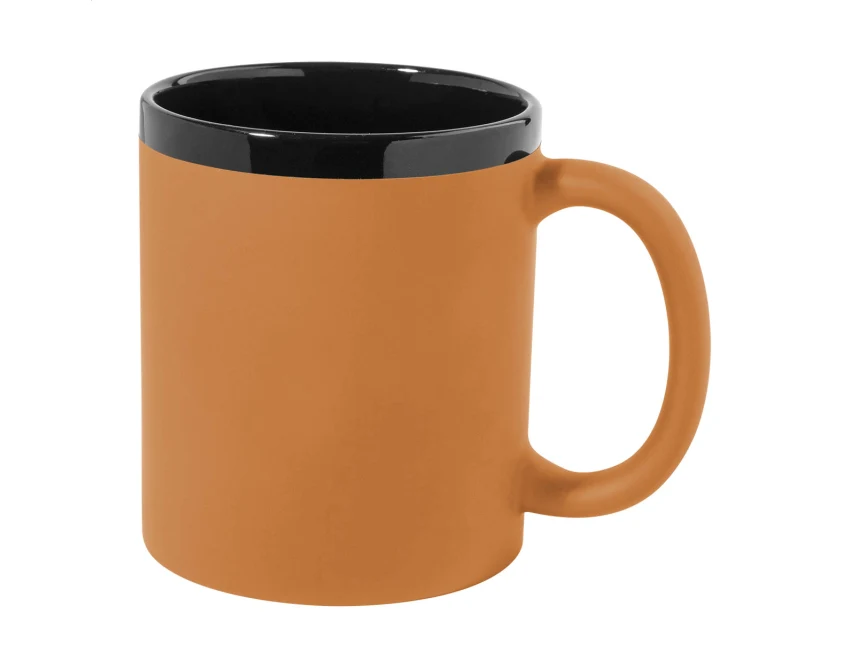 Kubek ceramiczny z grawerem 300 ml pomarańczowy