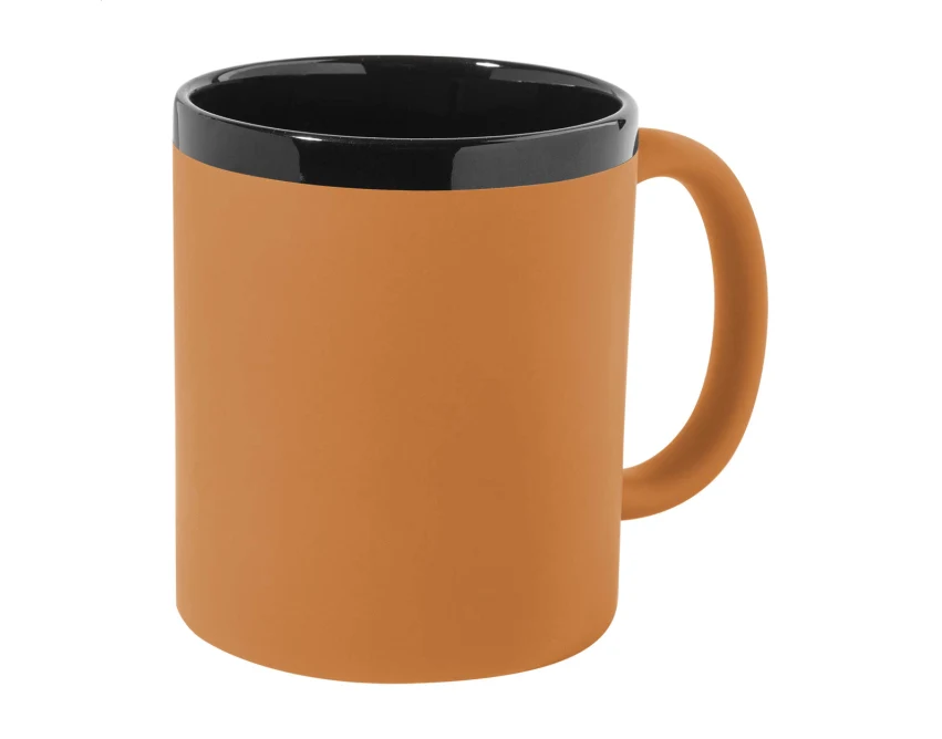 Kubek ceramiczny z grawerem 300 ml pomarańczowy